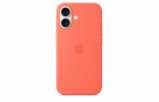iPhone 16 Silicone Case with MS - Tangerine