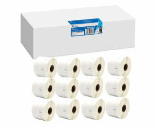 12x G&G Etiketten 32mm x 57mm sw komp. m. Dymo 11354/ s07...