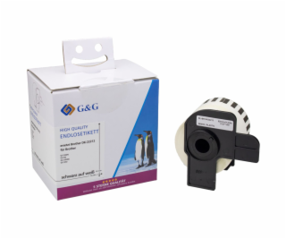G&G Endlos-Et. 62 mm x 15,24 sw- Komp. m. Brother DK-22212