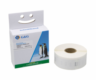 G&G Etiketten 25mm x 54mm sw-ws Komp. m. Dymo 11352/ s072...
