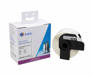 G&G Etiketten 38mm x 90mm sw-ws Komp. m. Brother DK-11208