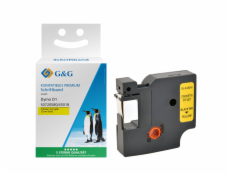 G&G Schriftband 12mm x 7m sw-gb Komp. m. Dymo D1/ 45018/ S072058