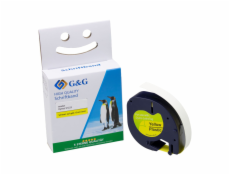 G&G Schriftband 12mm x 4m sw-gb Komp. m. Dymo S0721670/ 91222