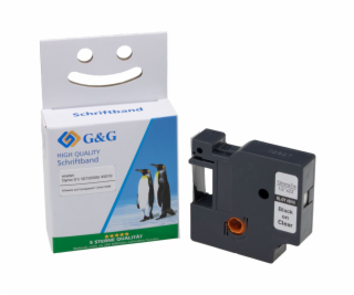 G&G Schriftband 12mm x7m sw-tr. Komp. m. Dymo D1/ 45010/ ...