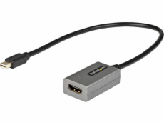 StarTech.com Mini DisplayPort to HDMI Adapter, mDP to HDMI Adapter Dongle, 1080p, Mini DisplayPort 1.2 to HDMI Monitor/Display, Mini DP to HDMI Video Converter, 12  Long Attached Cable - Thunderbolt 1