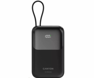 CANYON Power Bank PB-101, 10000mAh PD22.5W built-in cable...