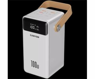 CANYON Power Bank PB-610, 60000 mAh PD 100W, white