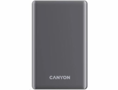 CANYON Power Bank PB-510, 10000 mAh Sim Magsage wireless, 20W, Dark grey
