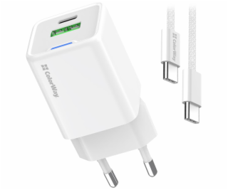 COLORWAY 1x USB-C/ síťová nabíječka/ GaN/ PD/ PPS/ QC/ 30...
