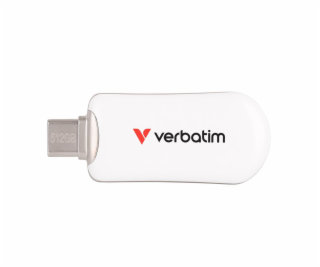 VERBATIM Plectra 512GB USB-C 3.2 Gen 1 bílá