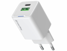 COLORWAY 1x USB-C/ síťová nabíječka/ GaN/ PD/ PPS/ QC/ 35W/ Bílá