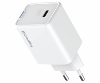 COLORWAY 1x USB-C/ síťová nabíječka/ GaN/ PD/ PPS/ 45W/ Bílá