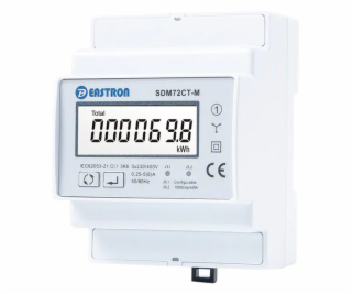 Eastron SDM72CT-M, RS485 Modbus, třífázový, pulsní výstup...