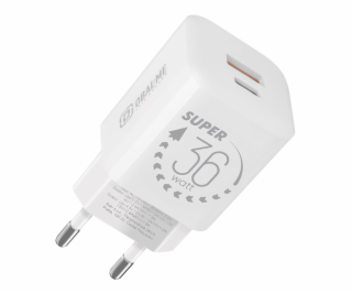 OBAL:ME GaN Cestovní Nabíječka USB-A + USB-C 36W White