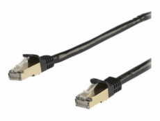 StarTech.com 2m CAT6A Ethernet Cable, 10 Gigabit Shielded Snagless RJ45 100W PoE Patch Cord, CAT 6A 10GbE STP Network Cable w/Strain Relief, Black, Fluke Tested/UL Certified Wiring/TIA - Category 6A -
