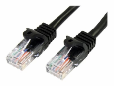 StarTech.com 2m Black Cat5e / Cat 5 Snagless Patch Cable - Patch kabel - RJ-45 (M) do RJ-45 (M) - 2 m - UTP - CAT 5e - lisovaný, provedení bez hrbolku - cerná