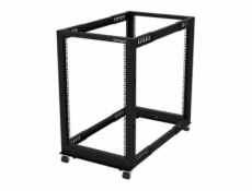 StarTech.com 18U 19  Open Frame Server Rack, 4 Post Adjustable Depth 22-40  Mobile, Free Standing Rolling Network/Computer Equipment Data Rack, Dell PowerEdge, HP ProLiant ThinkServer - Adjustable Ser