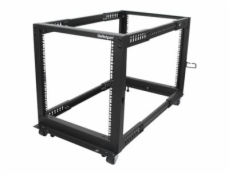 StarTech.com 12U 19  Open Frame Server Rack, 4 Post Adjustable Depth 23-41  Mobile, Free Standing Rolling Network/Computer Equipment Data Rack, Dell PowerEdge, HP ProLiant ThinkServer - Adjustable Ser