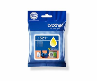 Brother LC521Y - Žlutá - originální - pillow pack - inkou...