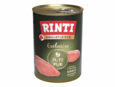 RINTI Singlefleisch Exclusive Turkey - vlhké krmivo pro psy - 400g
