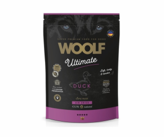 WOOLF Ultimate soft Duck - polovlhké krmivo pro psy - 1kg