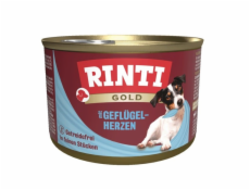 RINTI Gold Poultry hearts - vlhké krmivo pro psy - 185g