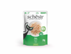 SCHESIR Chicken fillet in jelly - mokré krmivo pro kočky - 70g