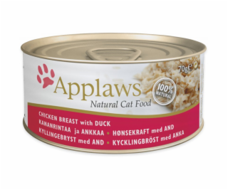 APPLAWS Natural Cat Food Chicken breast with duck - mokré...