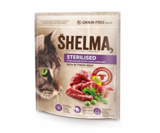 SHELMA Sterilised Beef - suché krmivo pro kočky - 8kg