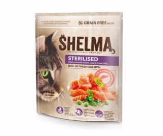 SHELMA Sterilised Salmon - suché krmivo pro kočky - 1,4kg