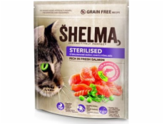 SHELMA Sterilised Rich in salmon - suché krmivo pro kočky - 750g