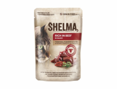 SHELMA with salmon, cod, chicken and beef in sauce - mokré krmivo pro kočky - 12x85g