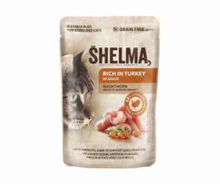 SHELMA Rich in turkey in sauce - mokré krmivo pro kočky -...