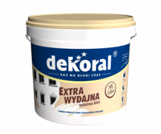 Fasádna farba Dekoral Polinit, biela, 5l