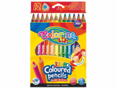 Farebné ceruzky COLORINO JUMBO 51859PTR, 12 farieb