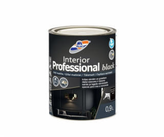 Farba Rilak Interior Professional Čierna, 0,9 L, čierna