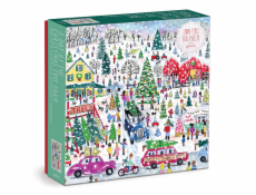 Galison Puzzle Farma s vánočními stromky 1000 dílků