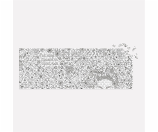 Galison Vybarvovací panoramatické puzzle Květiny ve vlase...
