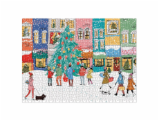 Galison Puzzle Vánoční koledníci 1000 dílků