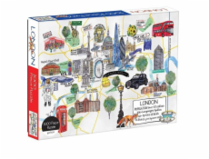 Galison Puzzle mapa Londýna 1000 dílků