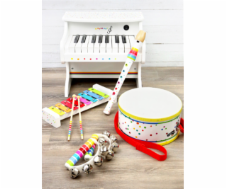 small foot Dřevěný muzikální hudební set s puntíky