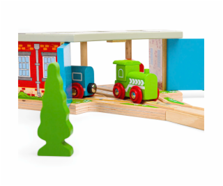 Bigjigs Rail Trojité depo s vraty