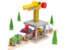 Bigjigs Rail Velký jeřáb žlutý
