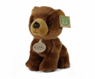 Rappa Plyšový medvěd hnědý 18 cm ECO-FRIENDLY