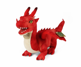 Rappa Plyšový drak 40 cm červený ECO-FRIENDLY