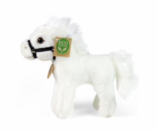 Rappa Plyšový kůň bílý 18 cm ECO-FRIENDLY