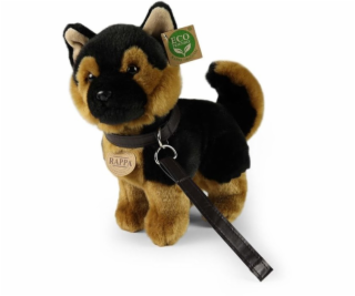 Plyšový pes německý ovčák s vodítkem  stojící 23 cm ECO-F...