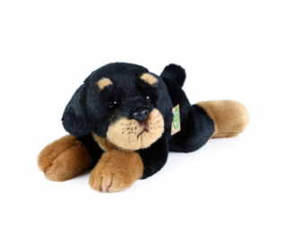 Rappa Plyšový pes rotvajler ležící 30 cm ECO-FRIENDLY