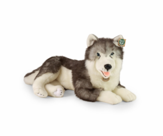 Rappa Plyšový pes husky ležící 60 cm ECO-FRIENDLY