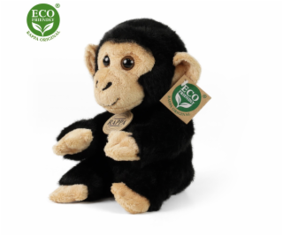 Rappa Plyšová opice šimpanz sedící 18 cm ECO-FRIENDLY